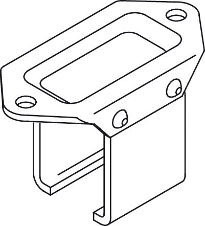 Häfele 942.53.080 Bracket, For Soffit Mounting, Straightaway 400, Galvanized pressed steel