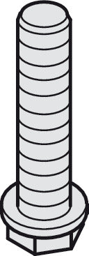 Häfele 940.54.021 Suspension Bolt, M8, For Hawa Porta, Steel, Zinc-plated