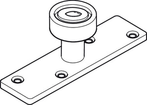 Häfele 941.80.030 Upper Guide, With Horizontal Wheel, Straightaway 180, Nylon roller Ø 40 mm (1 9/16") on steel plate