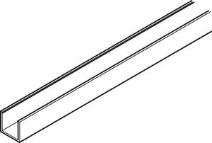Häfele 943.33.160 Lower Guide Channel, Aluminum, Anodized, Al Fresco Summit, Length: 6 m (19' 8 1/4")