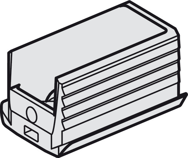 Häfele 402.33.403 Service Port, Slido Classic 20 IF C, for upper running track, Gray