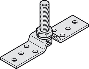 Häfele 941.60.022 Suspension Plate, One-Way, M14 bolt and Mounting Screws, For Hawa Junior, for 1 door: 2 pieces