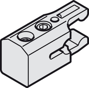 Häfele 402.30.303 Track Stopper, Slido Classic 12 and 20 IFC and 20VFC and Design IF, clip in, Gray