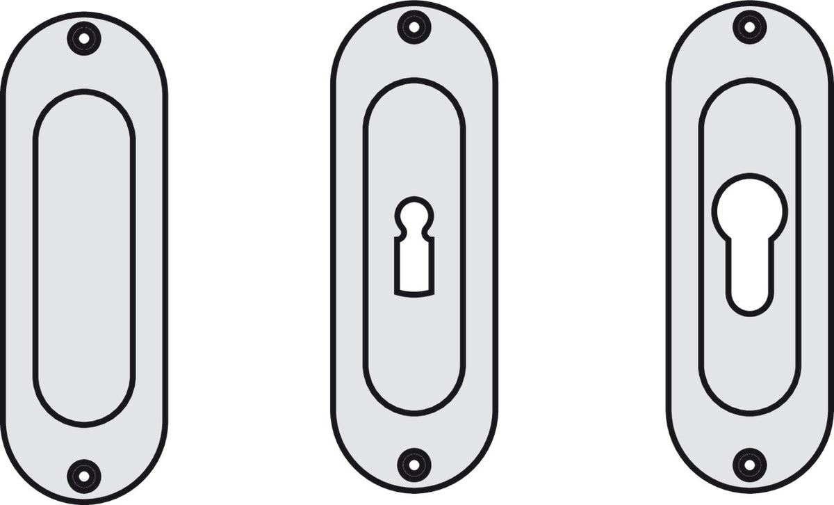 Häfele 902.00.300 Profile Handle, FSB, model 4212, Stainless steel, for wooden sliding doors, without Hole, Steel, Matt