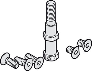 Häfele 940.41.022 Suspension Bolt, M8, Including Mounting Screws, For Hawa Junior, for 1 door: 2 pieces