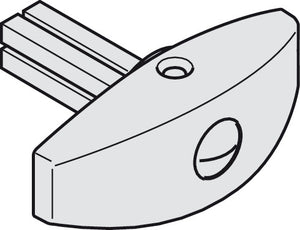 Häfele 946.22.950 Thumbturn, with square pin, For Hawa Variofold and Centerfold 80/H, For Door Thickness of 35 to 40 mm (1 3/8