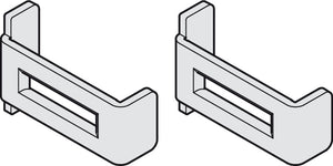 Häfele 940.60.093 Safety clip set, For wooden and aluminum panels, prevents the track from being bent apart, For Hawa Porta, steel, galvanized