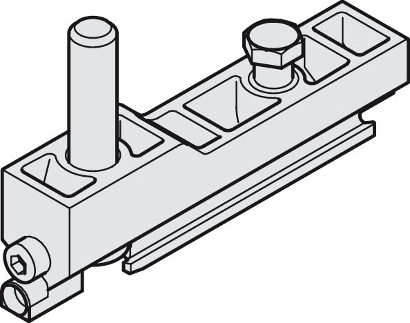Häfele 940.80.019 Suspension Carriage, with Bolt, M10, For Hawa Junior, for 1 door: 2 pieces