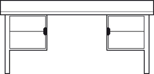 Häfele 234.87.023 Lockbar Actuator, Rail mount lock for cylinder module system