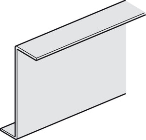 Häfele 943.55.060 Support Profile, Slido Fold 100-T Folding Wall, For Suspended Ceiling Tiles, Length: 6.0 m (19 8 1/4")