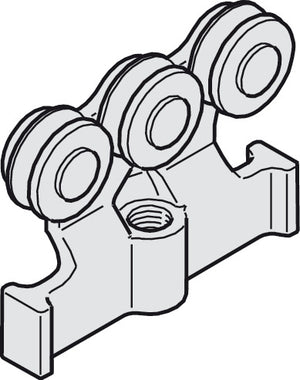 Häfele 942.42.013 Running Gear, M12, for HAWA Super 350A and 500A, 3 Rollers