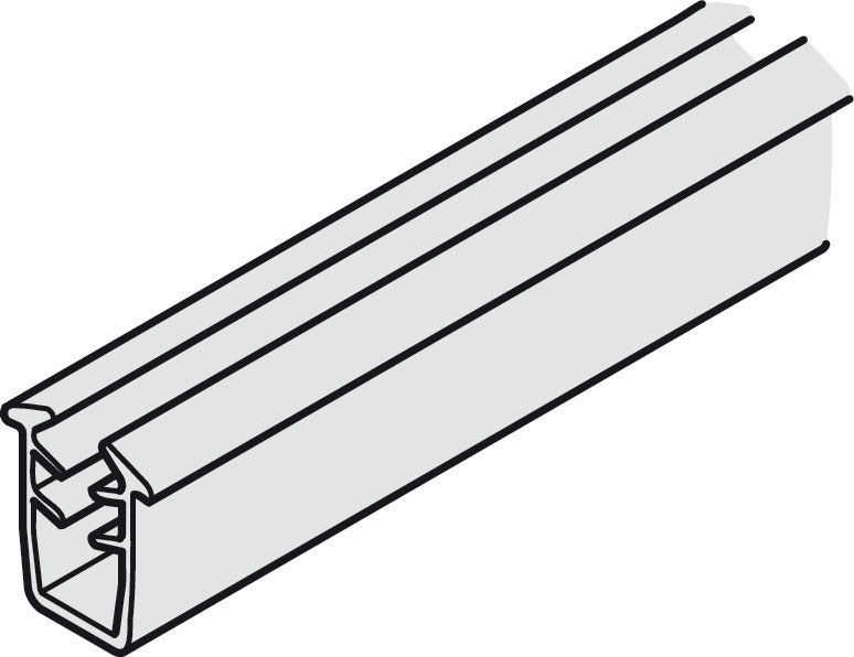 Häfele 403.36.983 Gasket, for Silent Aluflex 40, For Panel Thickness 4 - 5 mm (5/32" - 3/16"), Plastic, transparent