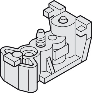 Häfele 940.60.041 Track Stopper, adjustable, for Hawa Porta 100 G/GF/GFO/GU/GM, plastic, gray, for 1 door