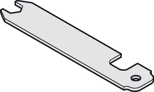Häfele 940.80.092 Locking Wrench, for Suspension Plate, for Hawa Junior, Symmetric, for 1 door: 1 piece
