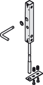 Häfele 946.21.100 Bar Bolt Lock, Hawa Doorfix, For Wood Sliding Doors