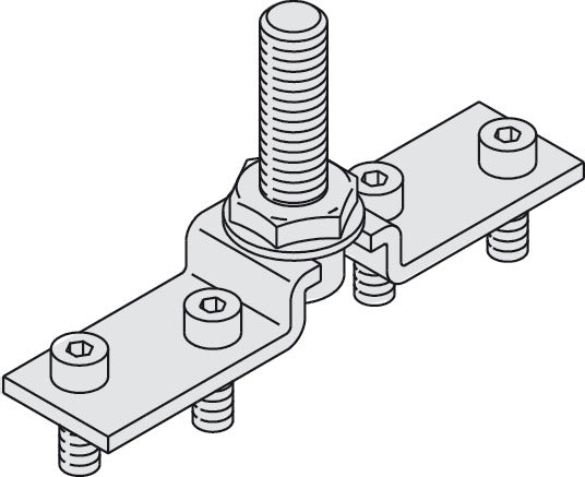 Häfele 940.81.027 Suspension Plate, With Bolt, M10, HAWA Junior 80/M