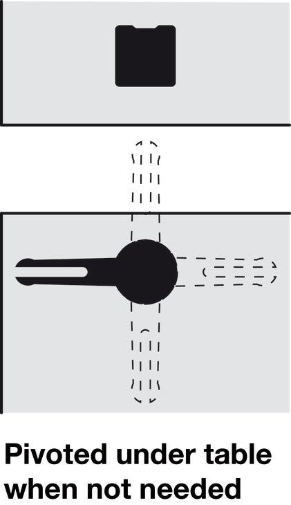 Häfele 642.42.900 Table Top Connector, "Click Catch", For connecting tables, table tops, chairs, beds, etc., steel galvanized, installation height: 9 mm