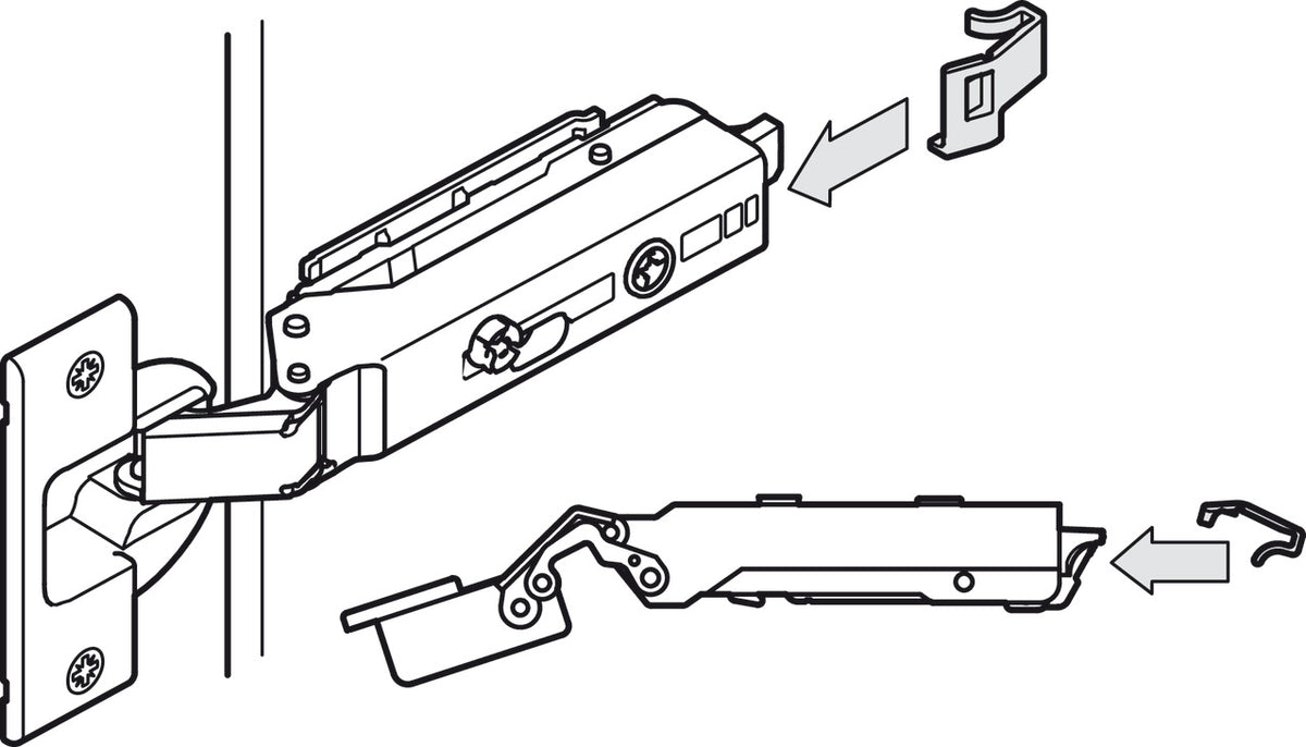 Häfele 348.40.015 Grass - Hinge Clip Protector, Grass, Gray