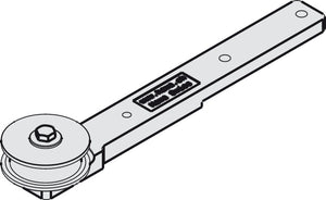 Häfele 947.00.048 Guide Pulley Wheel, with Mounting Screws, for Hawa Telescopic, Long