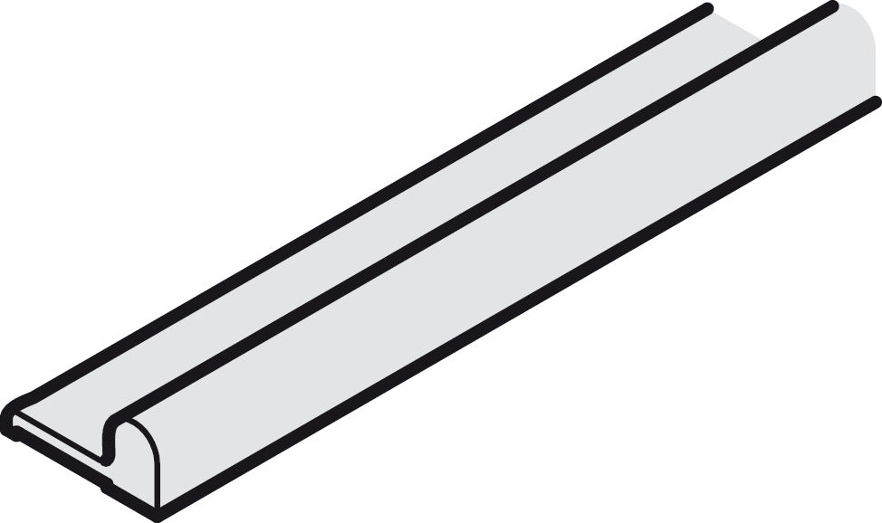 Häfele 402.26.622 Bottom Running Track, Slido F-Line15 55A, for Screw Mounting, 2.5 m (8' 2 7/16")