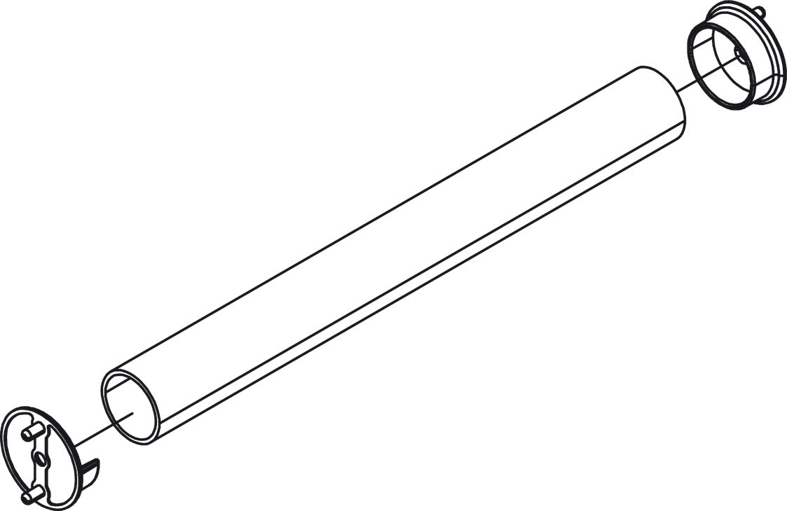Häfele 803.56.200 TAG - Closet Rod End Support, Synergy Collection, With two pins for 5 mm holes, Polished chrome