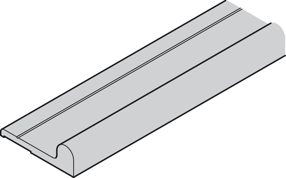 Häfele 402.26.622 Bottom Running Track, Slido F-Line15 55A, for Screw Mounting, 2.5 m (8' 2 7/16")