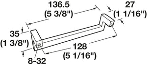 Häfele 111.95.120 TAG - Pull, Modern, Zinc, polished chrome