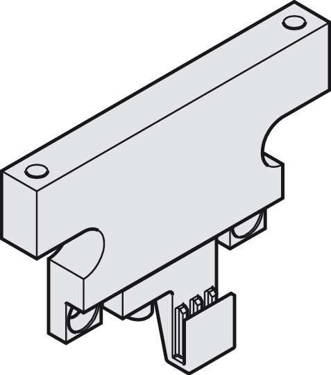 Häfele 947.00.053 Belt Mounting Device, for Toothed Belt, Complete, for Hawa Telescopic, For 1, 2 and 3 doors: 1 piece, for 4 doors: 2 pieces