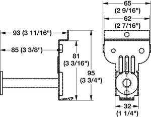 Häfele 792.13.020 Garment Hook, HandiACCESSORIES™, HandiSOLUTIONS, HSHGHPK