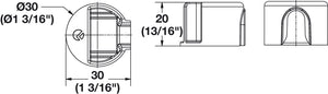 Häfele 262.96.238 Worktop Connector, QUICK Cap, Ø30