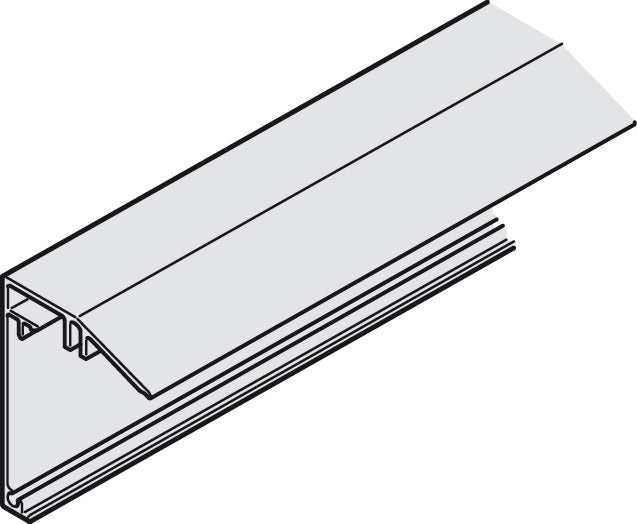 Häfele 403.36.820 Wall Mounting Rail, Slido R-Aluflex 80A/R-Aluflex 80W, Height 50 mm, without mounting screws, bronze
