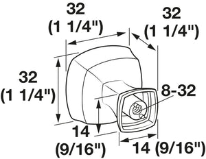 Häfele 133.53.355 Knob, Stature, Zinc, Matte black