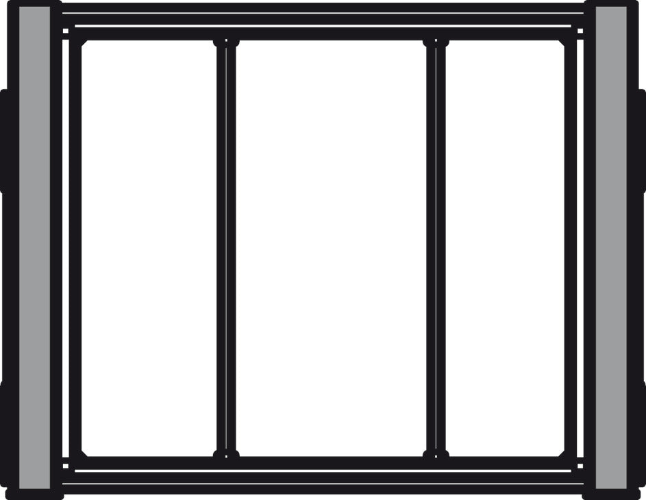 Häfele 807.77.011 TAG - Divided Lingerie Drawer, ENGAGE, Matte aluminum with slate fabric, 18" width