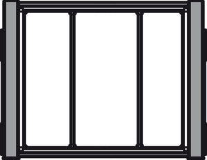 Häfele 807.77.011 TAG - Divided Lingerie Drawer, ENGAGE, Matte aluminum with slate fabric, 18" width
