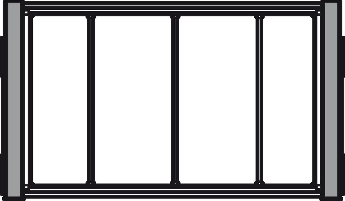 Häfele 807.77.013 TAG - Divided Lingerie Drawer, ENGAGE, Matte aluminum with slate fabric, 30" width