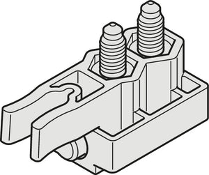 Häfele 940.42.302 Track Buffer, For Häfele Slido D-Line11, With retaining spring and rubber buffer