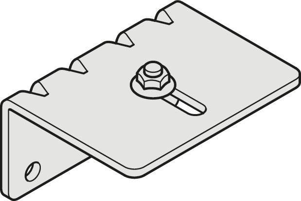 Häfele 941.62.028 Mounting Bracket, For Häfele D-Line11, Door Weight ≤160 Kg, Steel, zinc plated