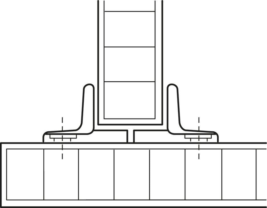 Häfele 407.01.960 Single Guide, for screw fixing, 2-piece