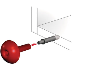 Häfele 356.12.099 K-Push Tech, Installation Tool, red