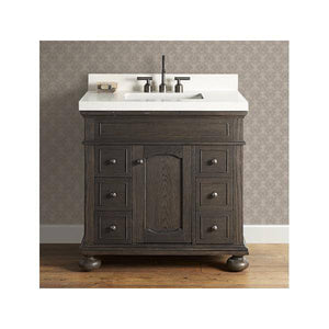 Fairmont Designs 1536-V36 Oakhurst 36" Vanity - Burnt Chocolate - Oakhurst 36 x 21-1/2 x 34-1/2 in. Floor Mount Vanity