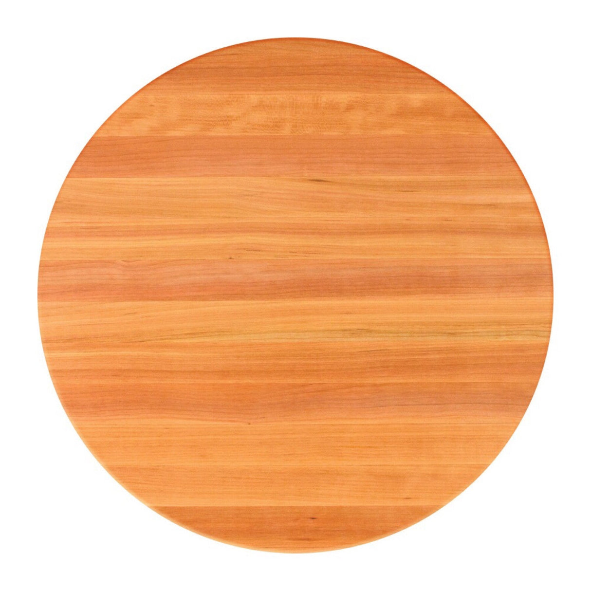 John Boos RTO-24 Oak Edge Grain Table Top, Round, 1/4" Radius Edge, 24" dia x 1-1/2"H, Varnique Finish