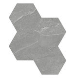 Anatolia Tile 6" Hex Nord Palladium 4501-0388-1 - 1 Sheet = .797 Sf" Palladium 6" Hexagon - premium natural stone mosaic tile from Anatolia Tile, available at PoshHaus showroom in Keene, NH