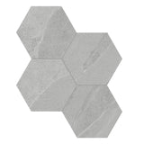 Anatolia Tile 6" Hex Nord Lithium 4501-0387-1 - 1 Sheet = .797 Sf" Lithium 6" Hexagon - premium natural stone mosaic tile from Anatolia Tile, available at PoshHaus showroom in Keene, NH