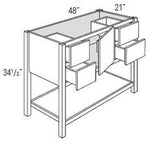 48" JSI Vanity in White