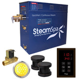 SteamSpa Indulgence 10.5 KW QuickStart Acu-Steam Bath Generator Package with Built-in Auto Drain in Oil Rubbed Bronze INT1050OB-A