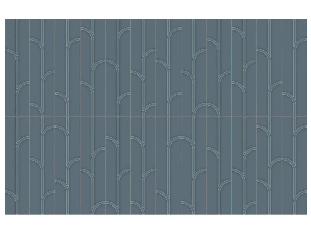 Anatolia Geometra 3X12 Ivy Ink Glossy Ceramic Wall Tile 4000-0306-0 Ink Ivy 3x12 - premium natural stone mosaic tile from Anatolia Tile, available at PoshHaus showroom in Keene, NH