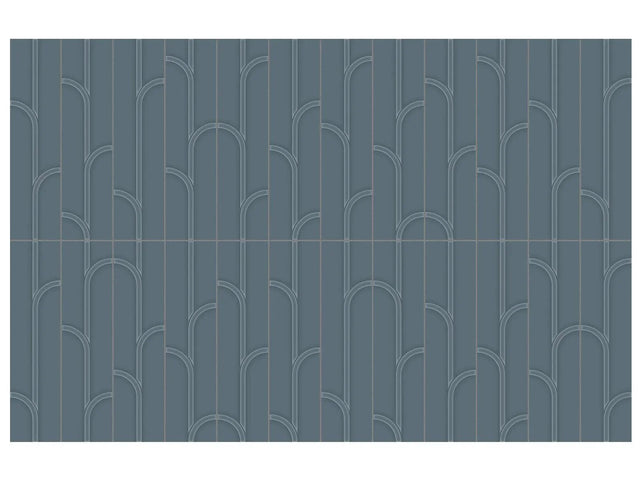 Anatolia Geometra 3X12 Ivy Ink Glossy Ceramic Wall Tile 4000-0306-0 Ink Ivy 3x12 - premium natural stone mosaic tile from Anatolia Tile, available at PoshHaus showroom in Keene, NH
