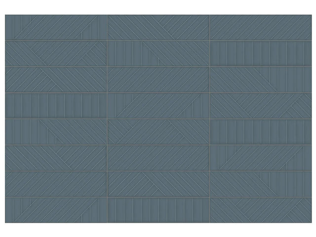 Anatolia Geometra 3X12 Maze Ink Glossy Ceramic Wall Tile 4000-0300-0 Ink Maze 3x12 - premium natural stone mosaic tile from Anatolia Tile, available at PoshHaus showroom in Keene, NH