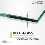 ANZZI SD1701CH-3060R 5 ft. Acrylic Right Drain Rectangle Tub in White With 60 in. x 62 in. Frameless Sliding Tub Door in Polished Chrome