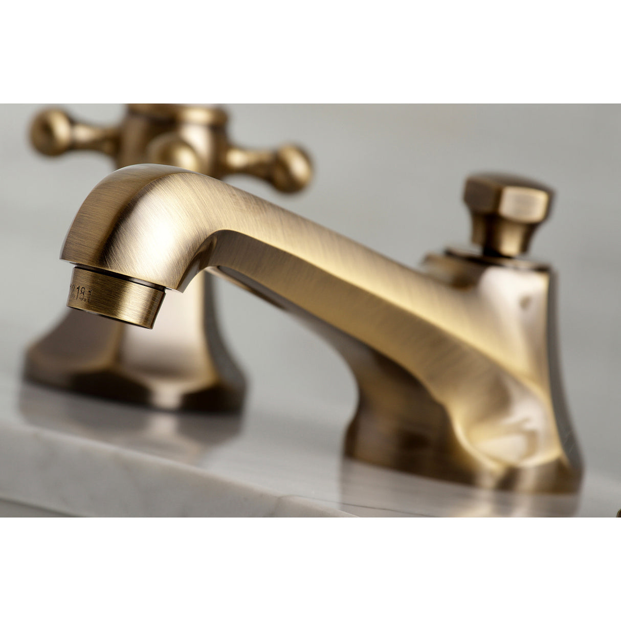 Kingston Brass KS4463BX 8 in. Widespread Bathroom Faucet, Antique Brass